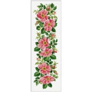 Counted Cross Stitch Charts -  Wild Roses Border